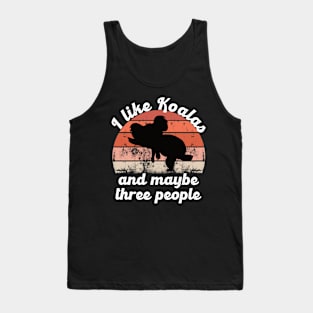 i like koalas and maybe three people Tank Top